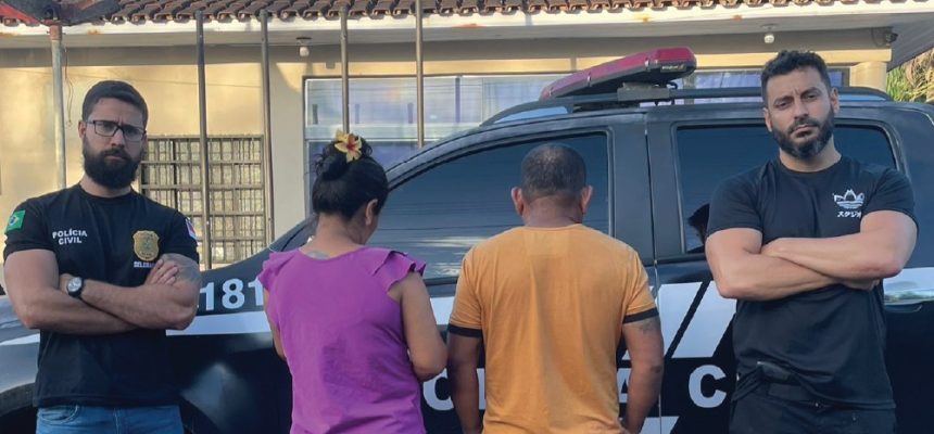 Policiais civis da 52ª Delegacia Interativa de Polícia (DIP) de São Paulo de Olivença (a 985 quilômetros de Manaus) prenderam em flagrante, na segunda-feira (28), o casal Gilberto Moreno da Silva, 42, conhecido como “Passarinho”, e Rosilene Lucas Bernaldo, 36, chamada de “Branca”. Eles foram autuados por tráfico de drogas majorado, associação para o tráfico, posse irregular de munição de uso permitido e posse irregular de munição de uso restrito. A prisão aconteceu na residência do casal, localizada no bairro Santa Teresinha, no município.
